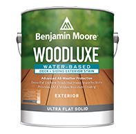 Woodluxe® Water-Based Deck + Siding Exterior Stain - Ultra Flat Solid 0695